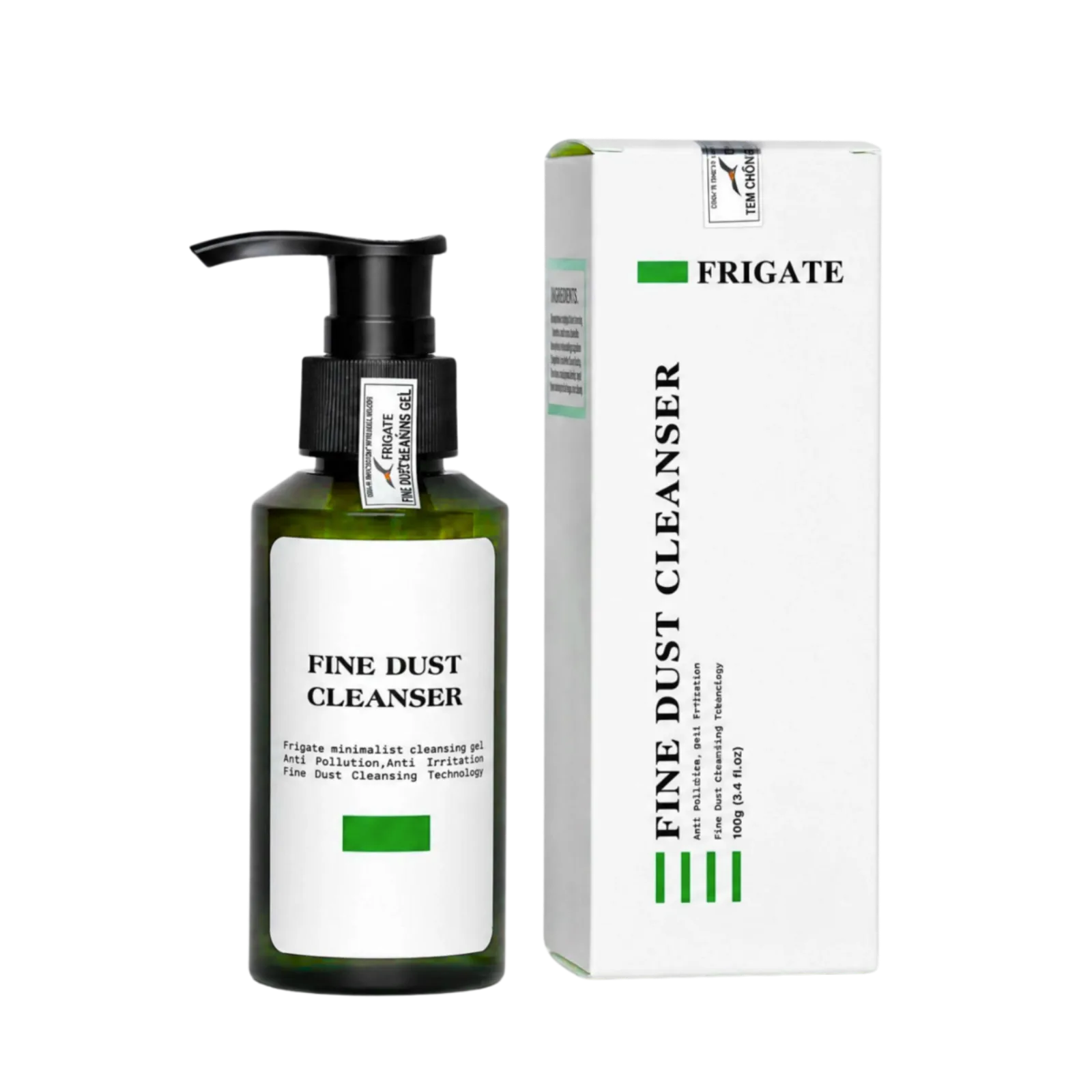 Sữa rửa mặt Finedust Frigate trong bộ skincare cơ bản sau peel.
